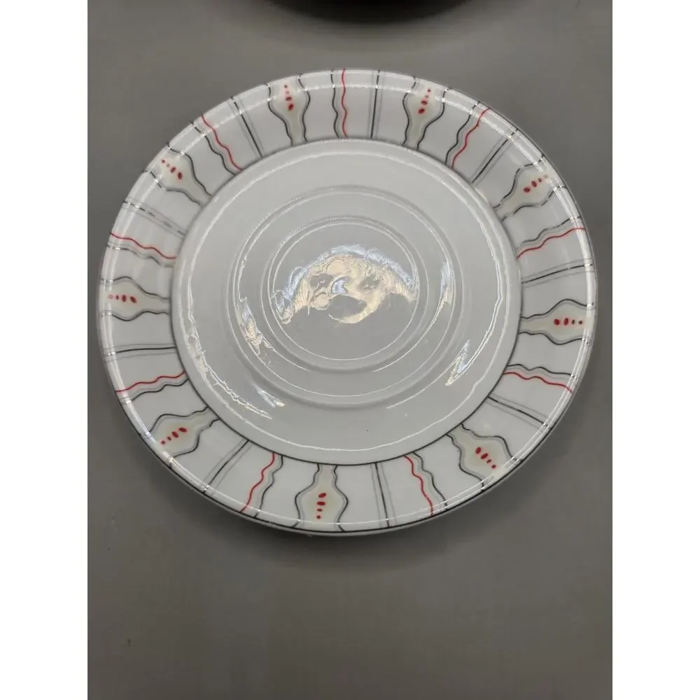 Lot of 6 Vintage Myott Son & Co Kendal Saucer Plates Art Deco England MCM